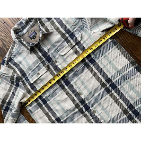 Patagonia Men's Fjord Loft Shirt Mist Natural Organic Cotton NWT Large - Picture 6 of 7